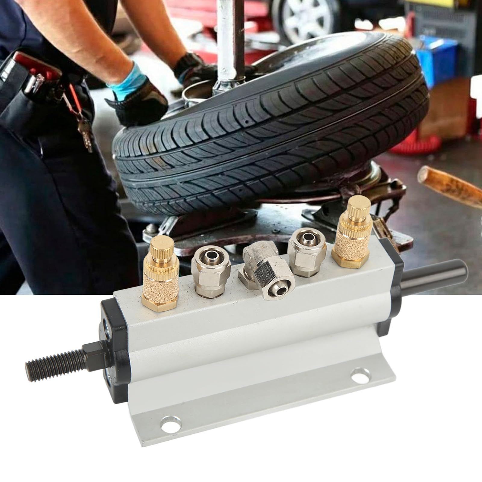Válvula de Control de Aire de neumáticos 1 PC, válvula de Pedal del pie, válvula de Control de Aire de Pedal del automóvil de la máquina de Aluminio de Aluminio.