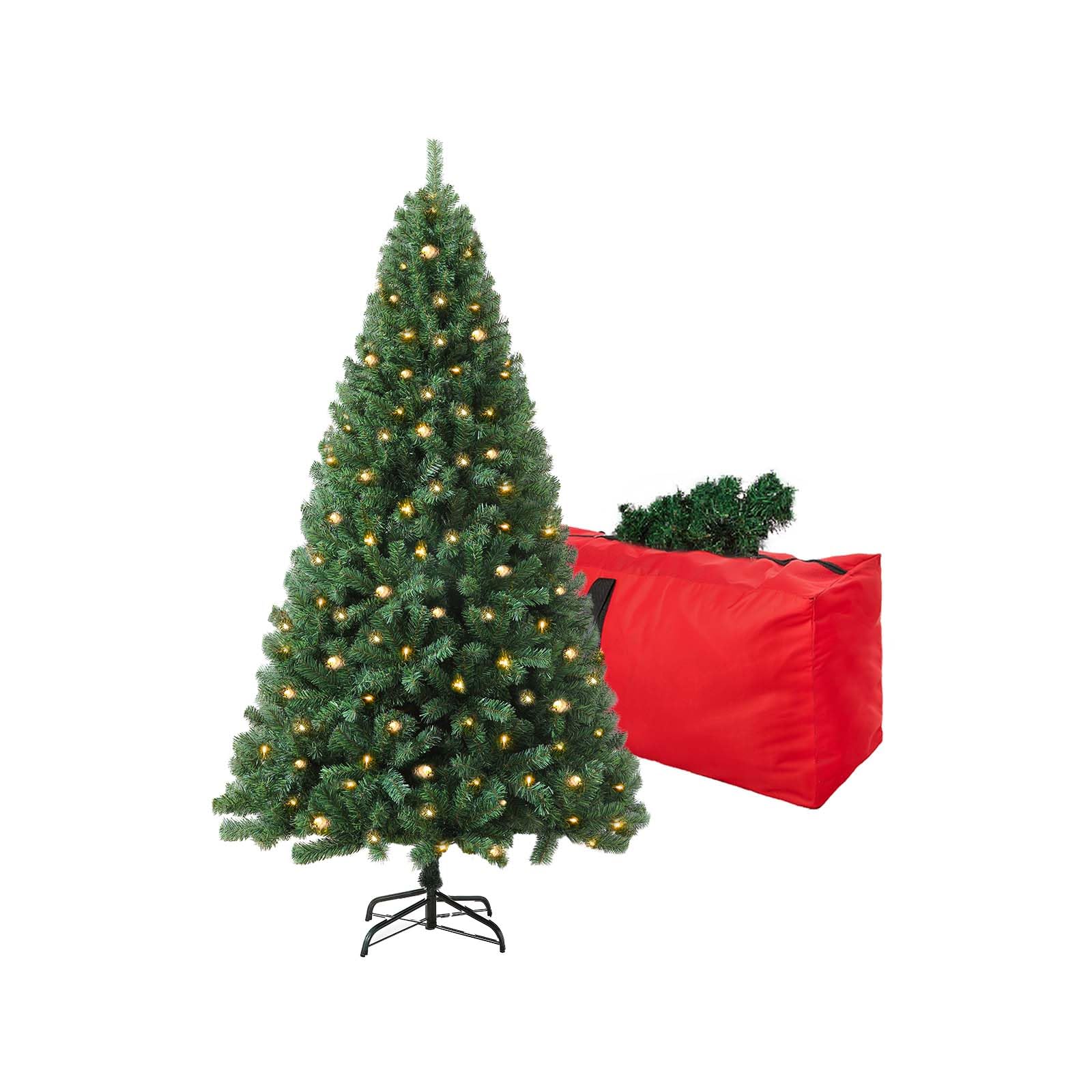 4ft Green Prelit Artificial Christmas Tree,Arbol de Navidad Small Xmas Tree