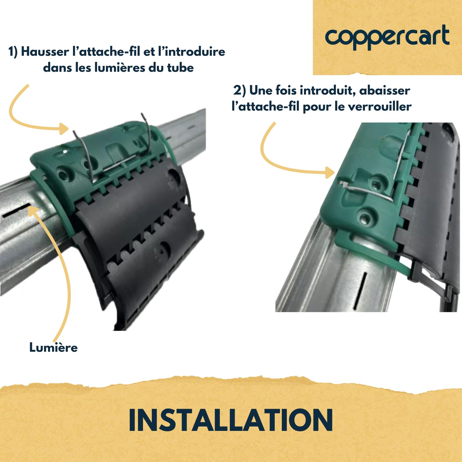 Attache Verrou Volet Roulant ZF Clicksur H875E Lot de 2 - Fixation Sécurisée Lame 8mm - Verrou Automatique Anti-Soulèvement