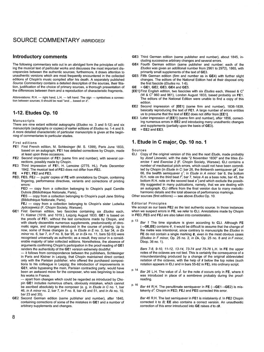 Etudes / Etiudy: Opp. 10, 25 Three Etudes Methode Des Methodes / Op. 10, 25 Trzy Etiudy Methode Des Methodes: Chopin National Edition 2a, Vol. II (Works Published During Chopin's Lifetime)