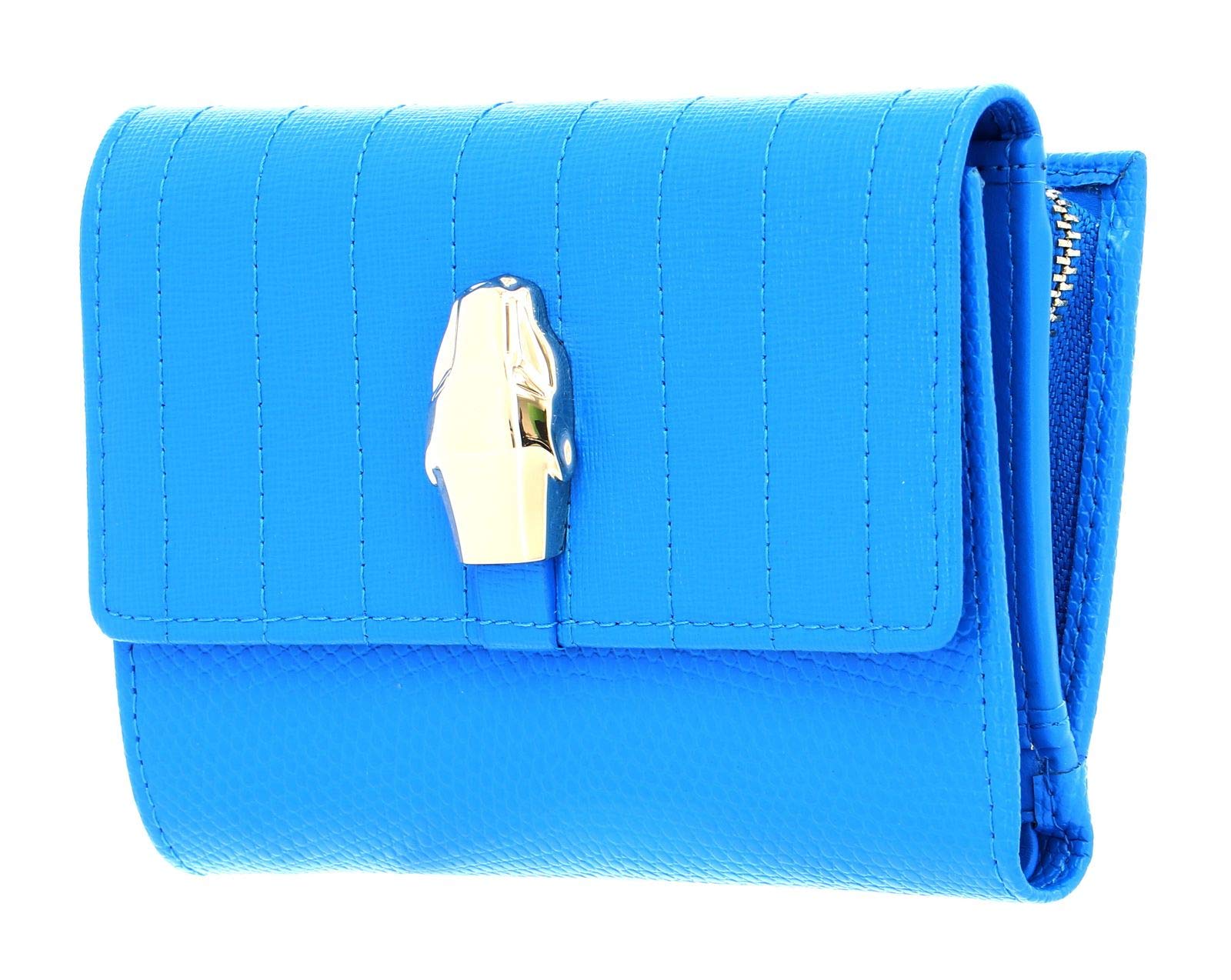 cavalli CLASS Dauphine Wallet with Zipper an CC Flap Blue