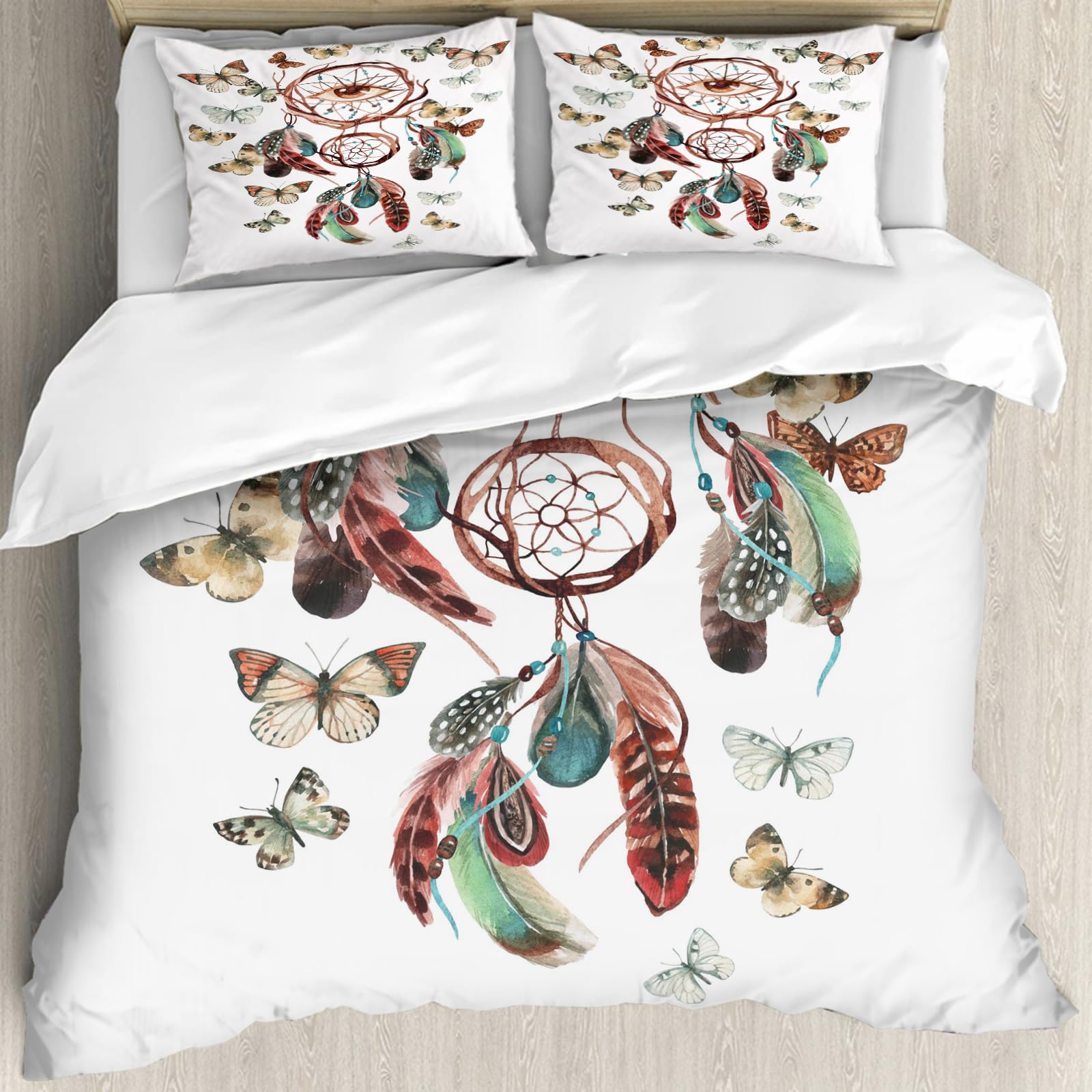 Housse de couette attrape-rêves 228x264cm pour une chambre style ethnique