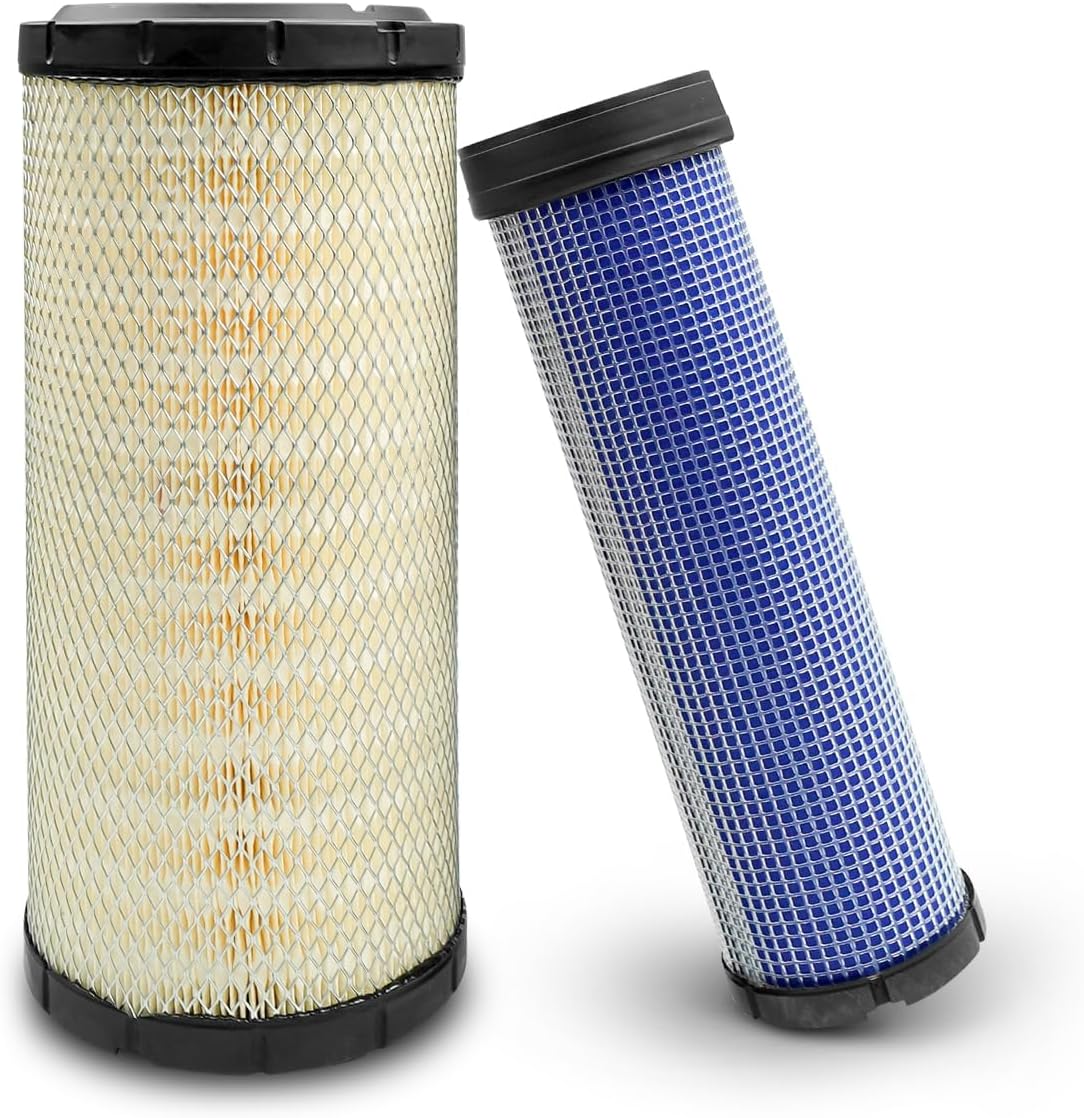 Engine Filters Set Fit for Kubota Fleetguard Donaldson Ford John Deere Case TR270 3100 M105X 5610S Replace P828889 P829333 222421A1 222422A1 AT171853-AT171854