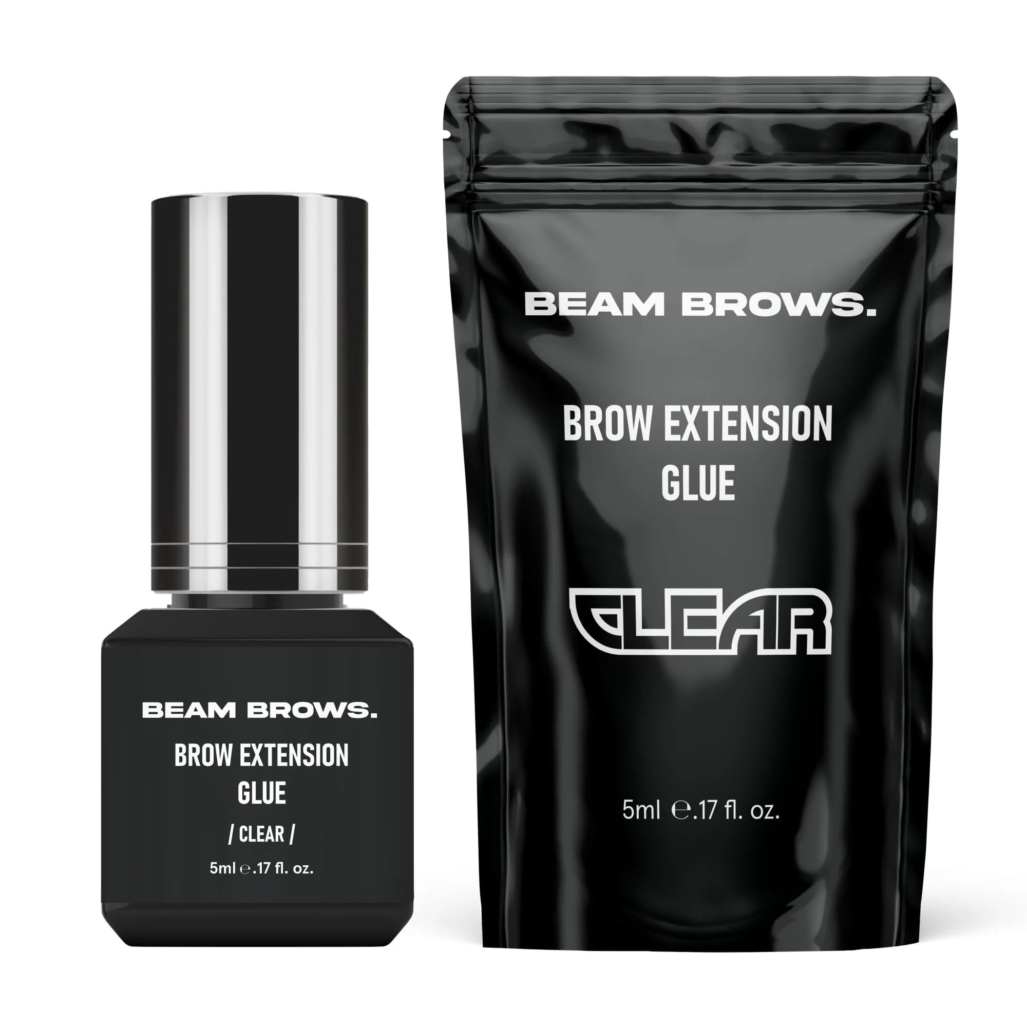 AURA Monaco | Brow Extensions Set Premium– 100% Echthaar in 3 Farben, Brow Extension Kit für 40+ Behandlungen – Professionelle Augenbrauenverlängerung für Studios