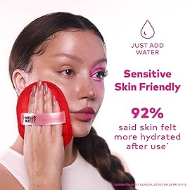 The Original MakeUp Eraser 7-Day Set, Erase All Makeup with Just Water, Including Waterproof Mascara, Eyeliner, Foundation, Lipstick, Sunscreen, and More! (Hello Kitty Classic), 7ct.