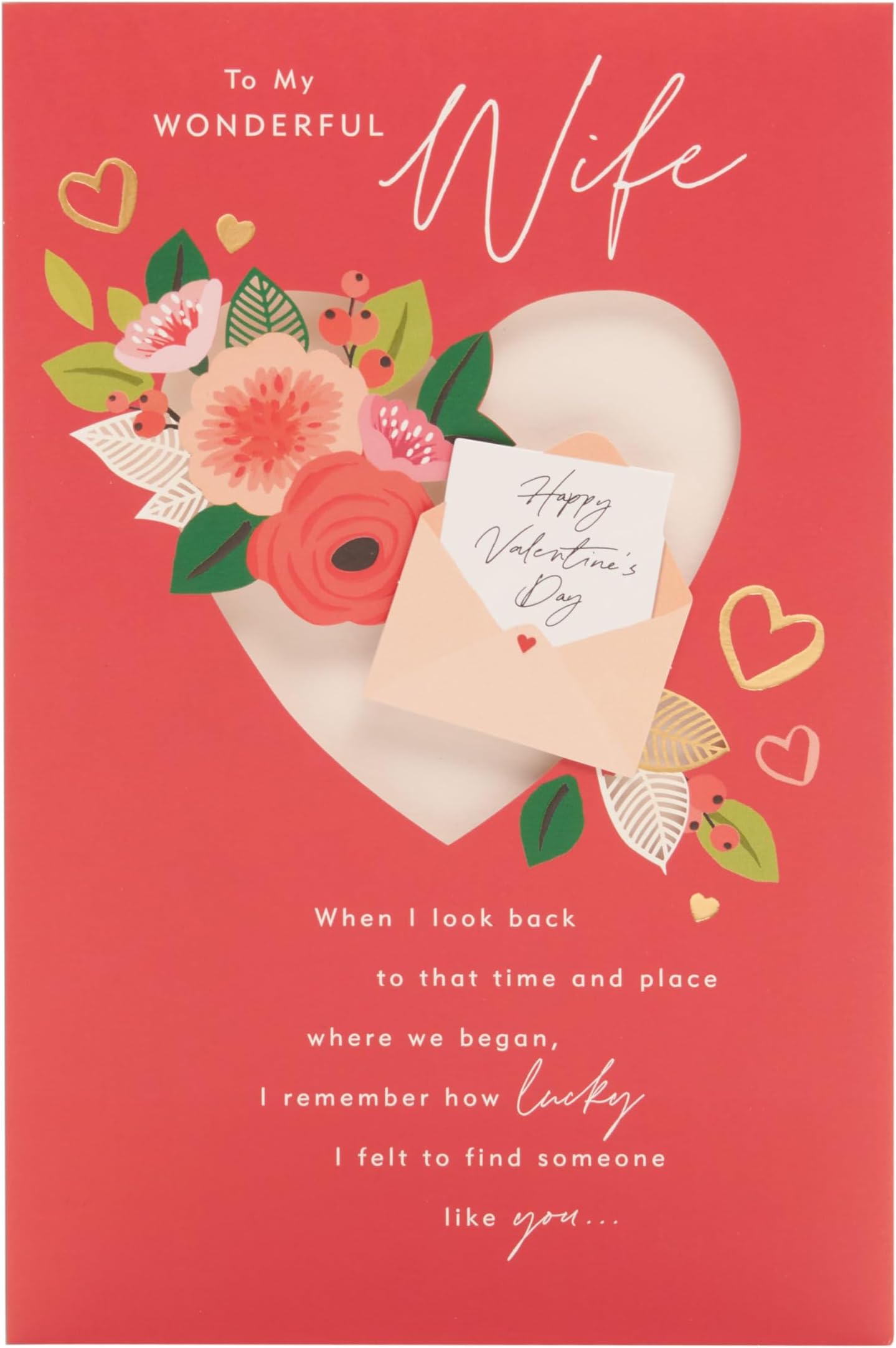 UK Greetings Valentine's Day Card For Wife Wonderful Design Amazon