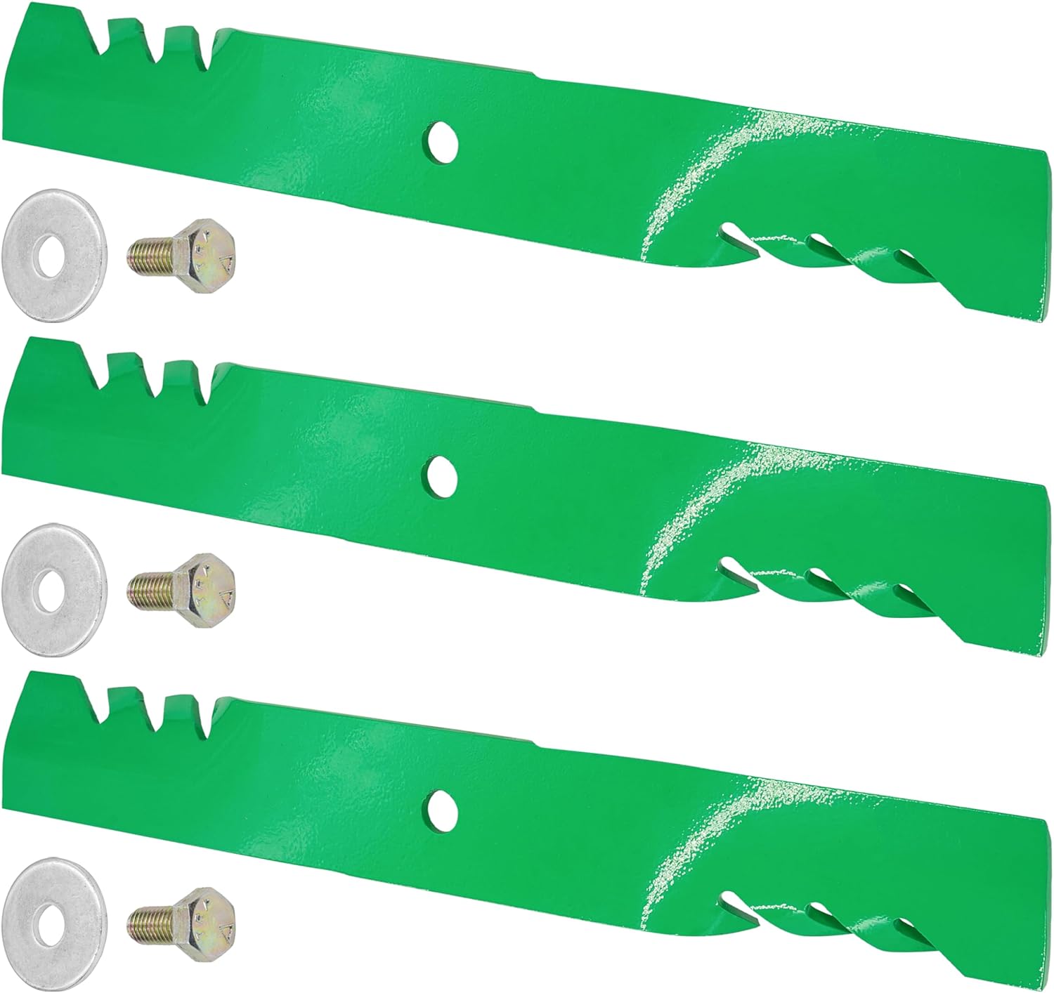 Caltric 54" Deck Blade with Bolt Compatible with Hustler Fastrak/Fastrak SD/Fastrak SDX/Raptor SD/Raptor SDX/Raptor Flip-Up 797712