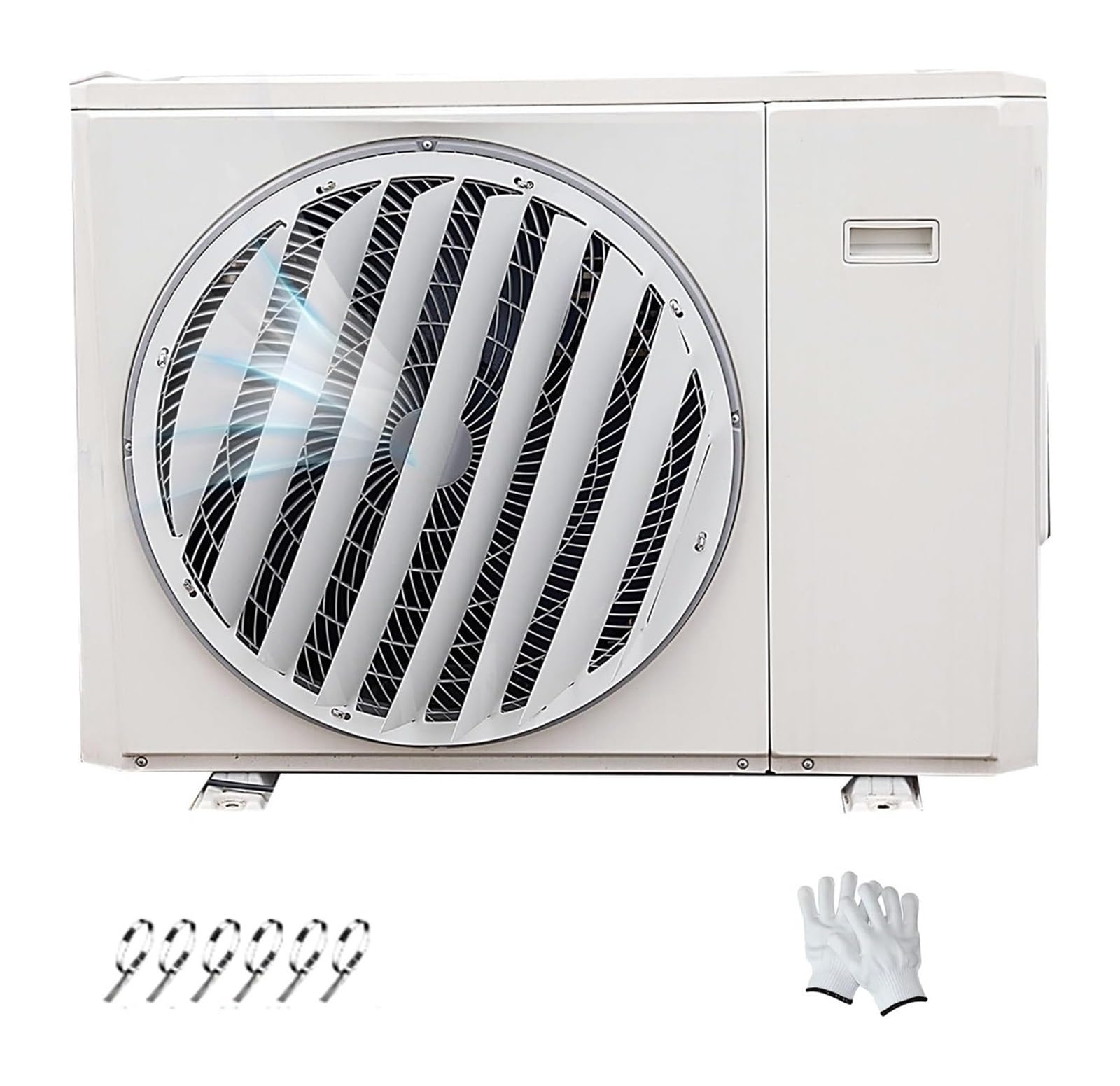AVkgwrtb Stainless Steel Ac Vent Deflector, Outdoor AC Deflector Round Metal Cover Direct Wind Blocker Home Multiple Sizes(46x46cm/18x18in)