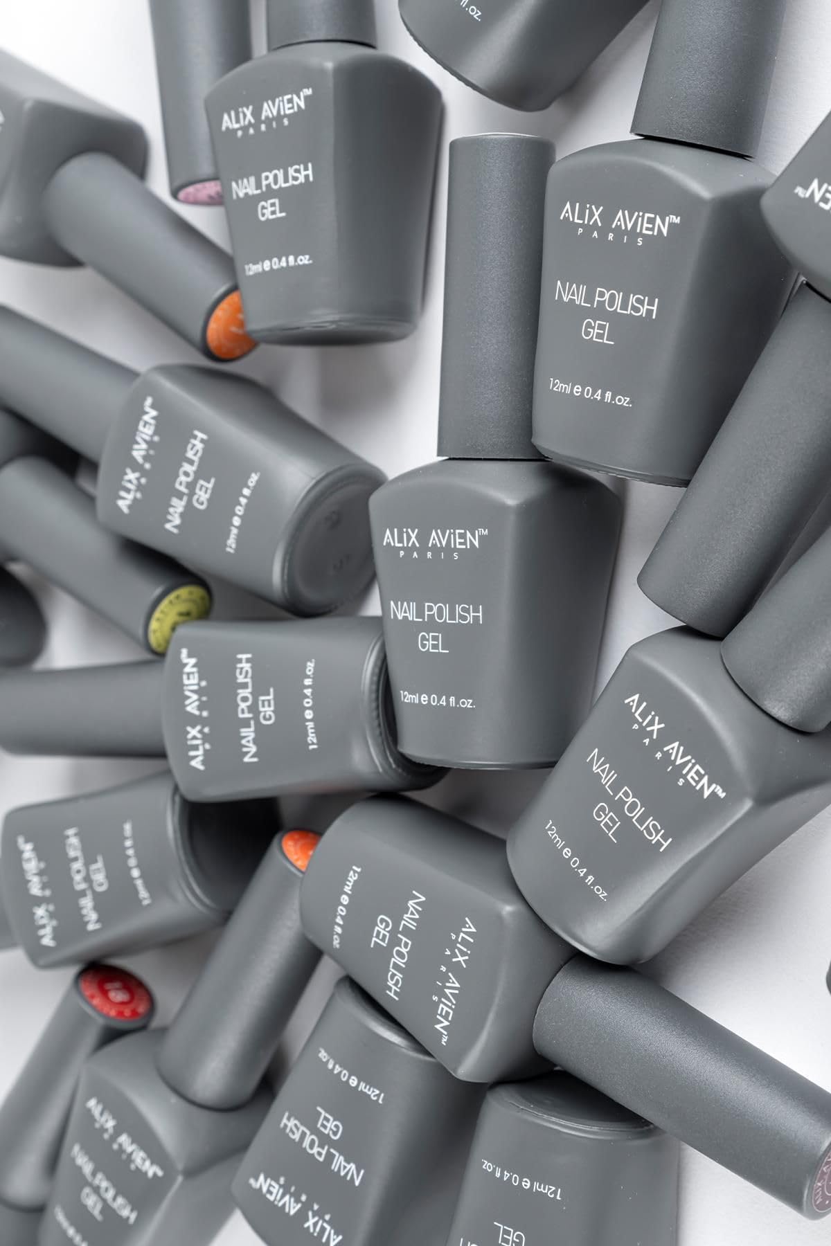 ALIX AVIEN Kahverengi Kalıcı Oje 104-Yoğun Renk Veren Jel Oje 12 ml-Nail UV Gel Polish 104
