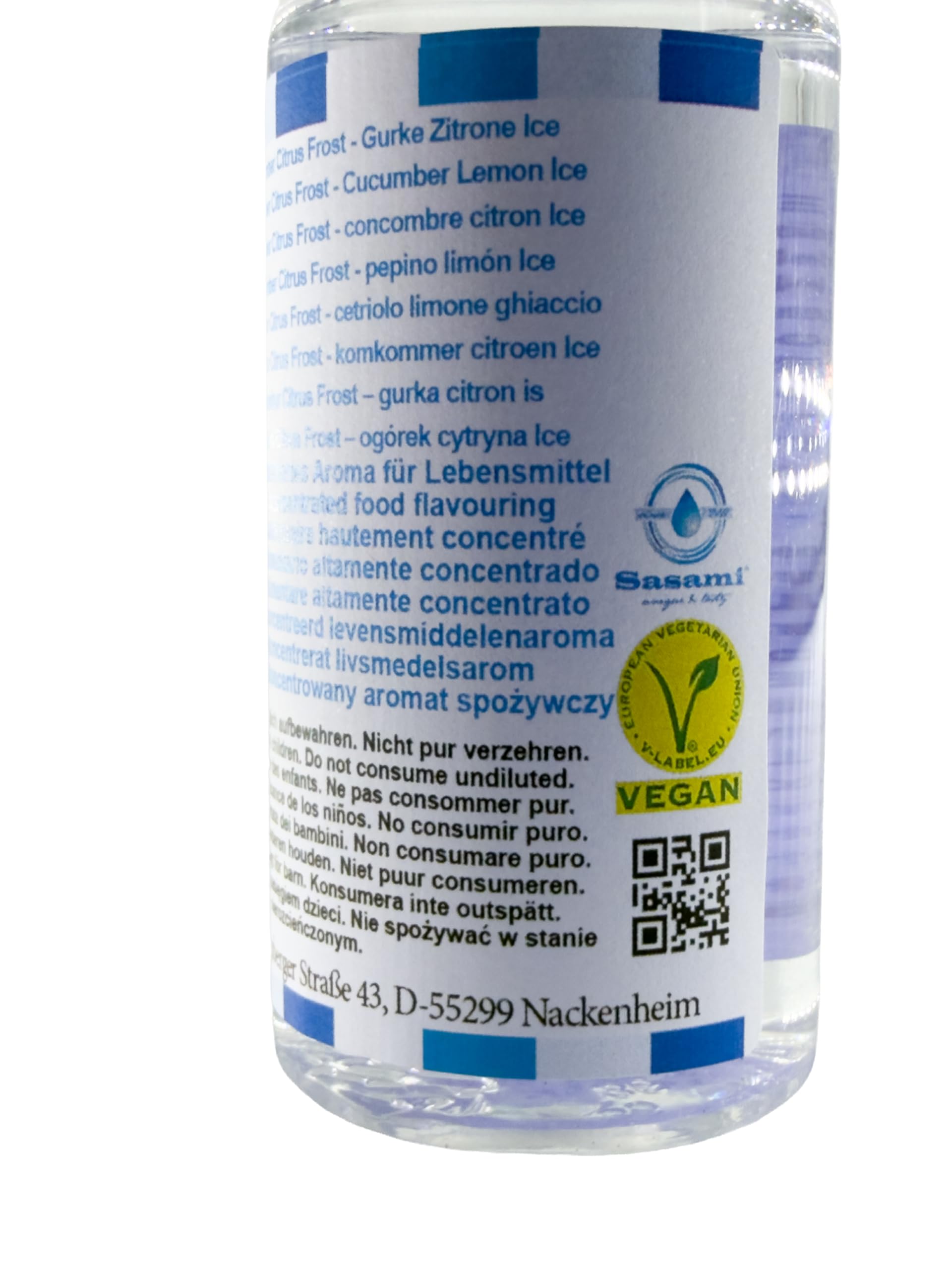 Cucumber Citrus Frost - Gurke Zitrone Ice Aroma Konzentrat - Vegan - Sasami - 100ml
