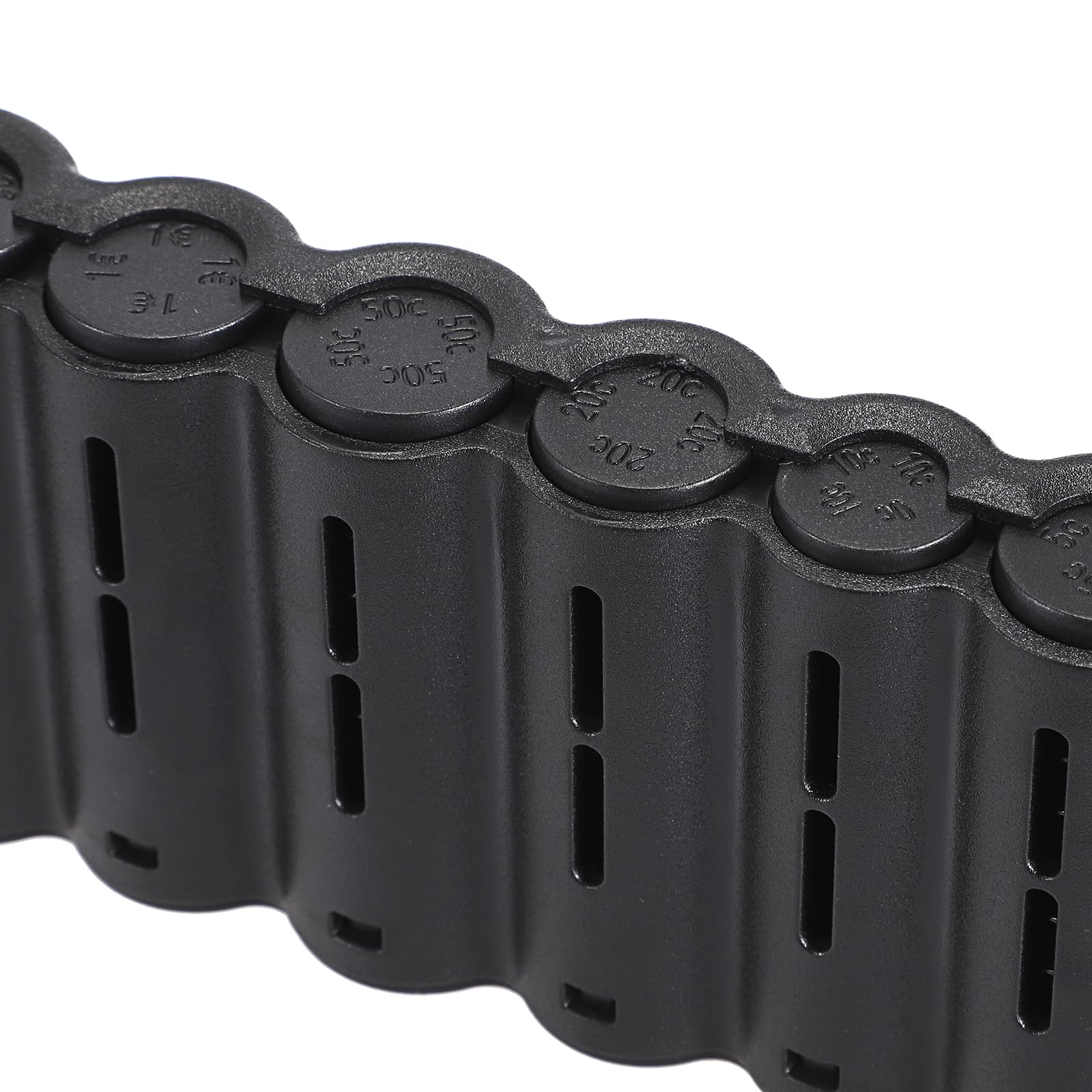 Porte-Monnaie Euro Sac de Rangement de Pièces avec Ceinture de Transport Noir