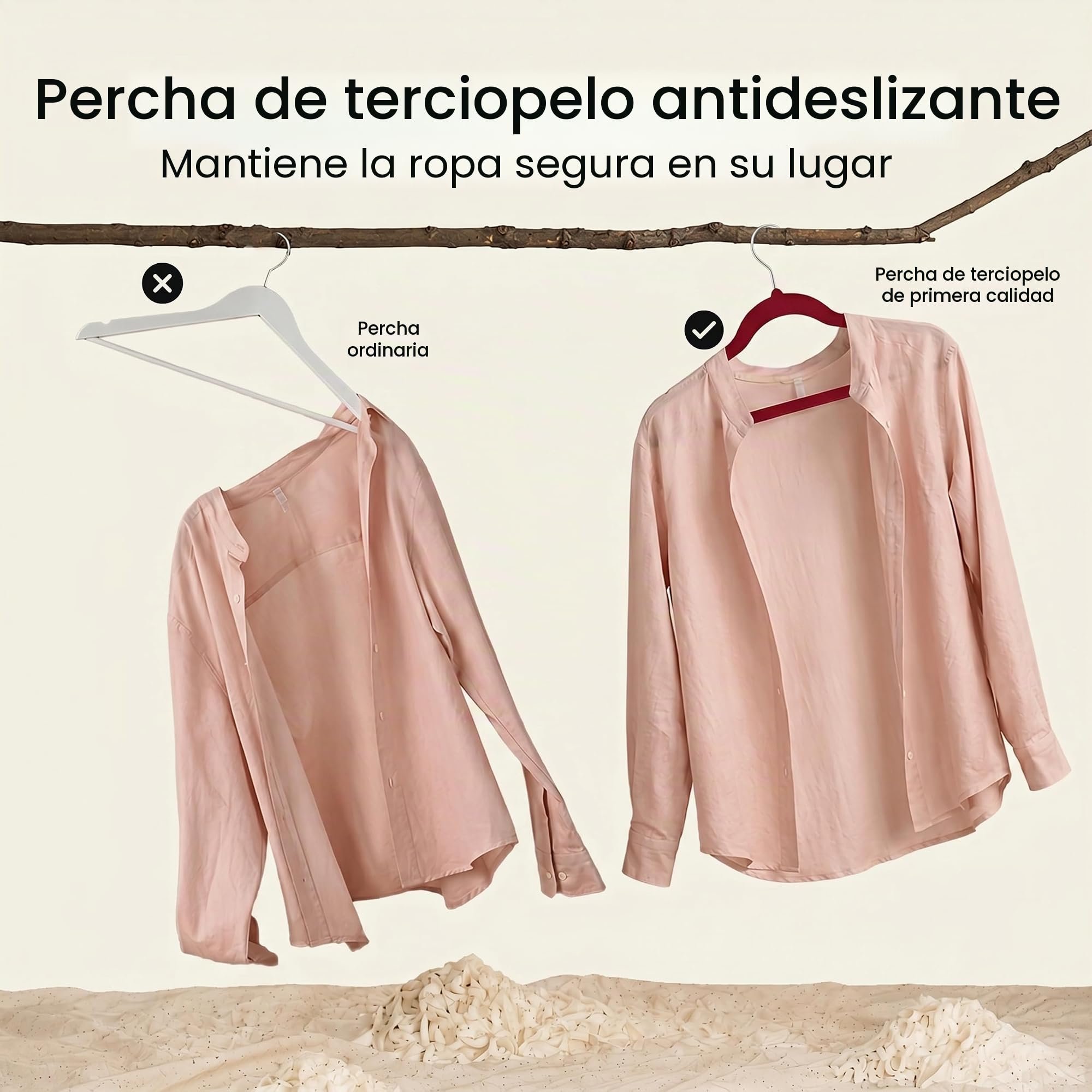 Utopia Home - Perchas de Terciopelo de, Resistentes, Antideslizantes y con Gancho Giratorio 360 Grados (Paquete de 50 Unidades, Color Violeta)