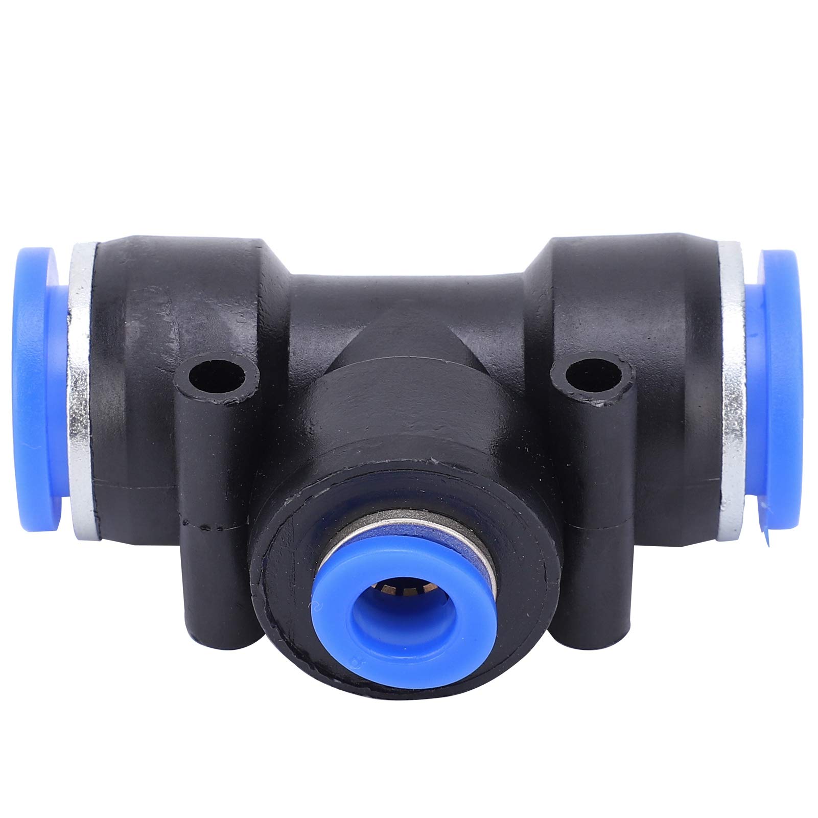 raccordi pneumatici, Connettore per Tubo Pneumatico a 3 Vie a Forma di T, 25 Raccordi a T per Tubo dell'Aria a Spinta Rapida(16 X 8 X 16mm)