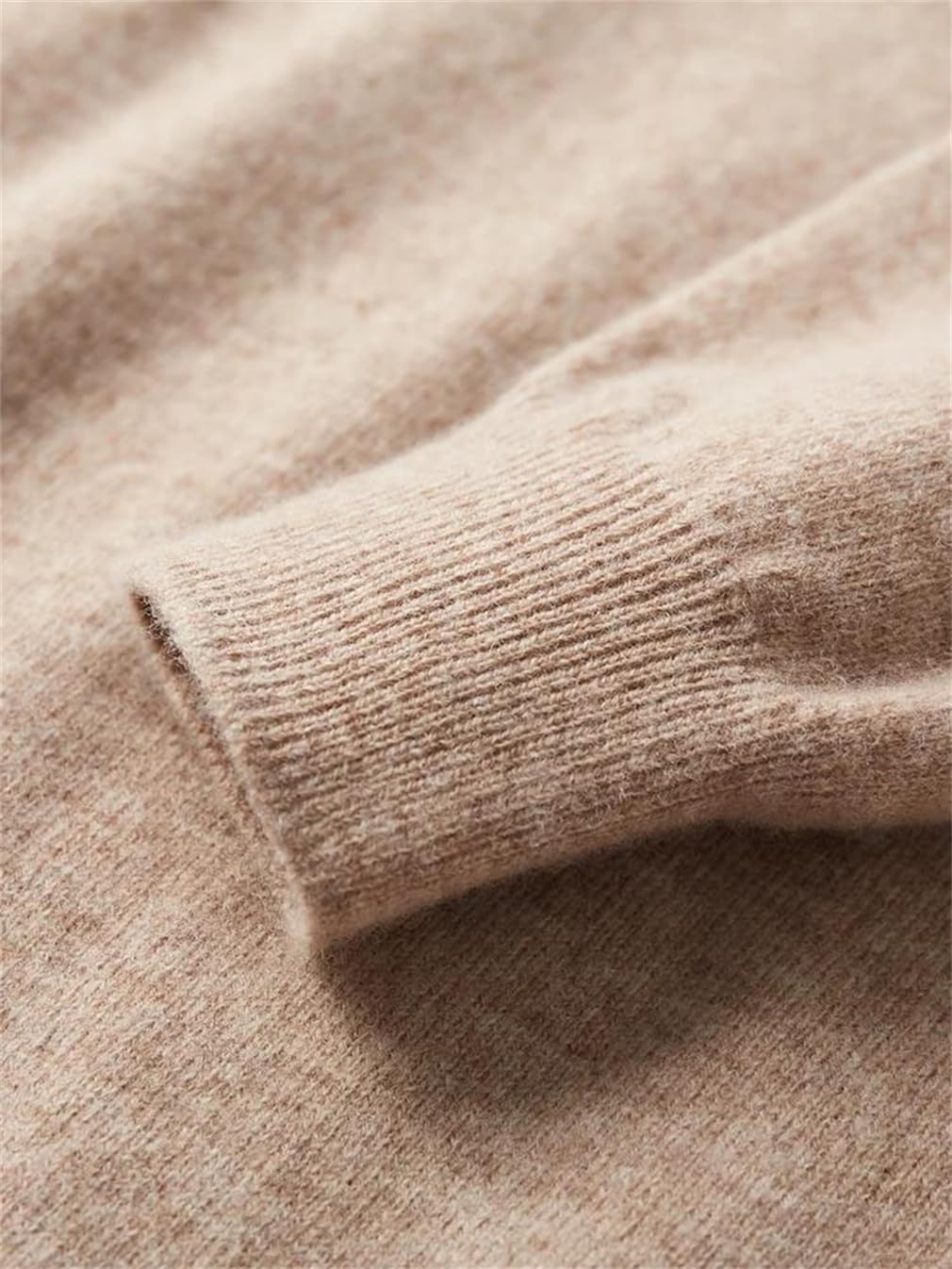 Men's Long Sleeve Pullover Basic Mock Neck Sweater Soft Warm Pullover Jumper 100 Percent Merino Wool Knitwear Sweater - Image 5