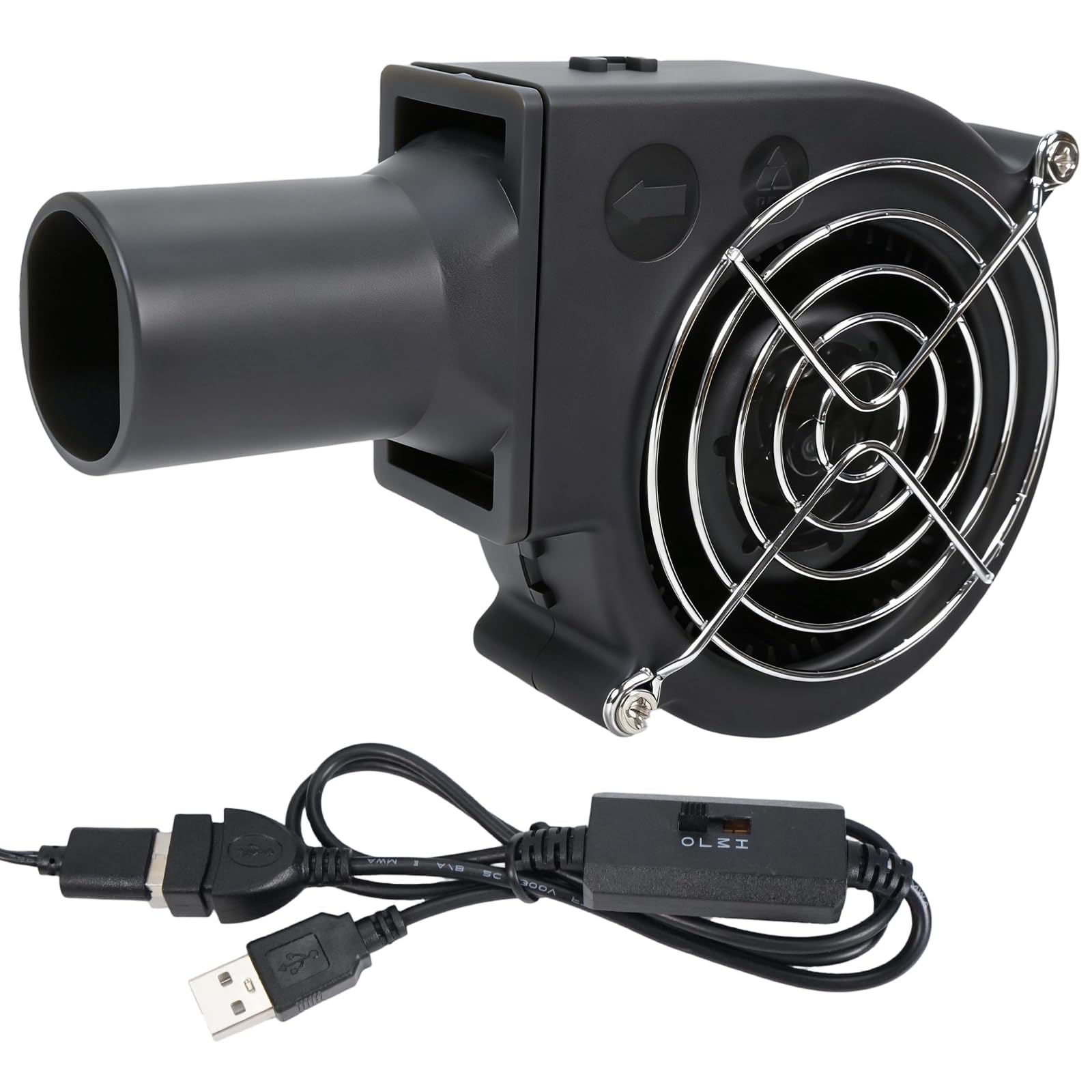 Kaeltsyn Light Air Blower 97Mm With Variable Speed Control For Instantly Starting In Camping Picnics And Barbecues Bbq Blower Fan