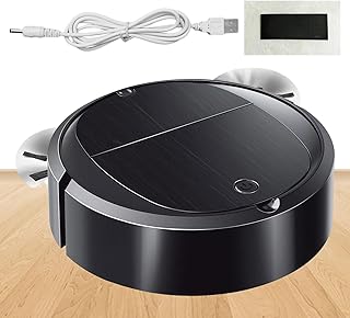 Robô de varrimento – mini aspirador, limpeza sem fios, evita obstáculos | ferramenta de remoção automática de pó de sucção, máquina leve de pelos de animais para pisos de madeira