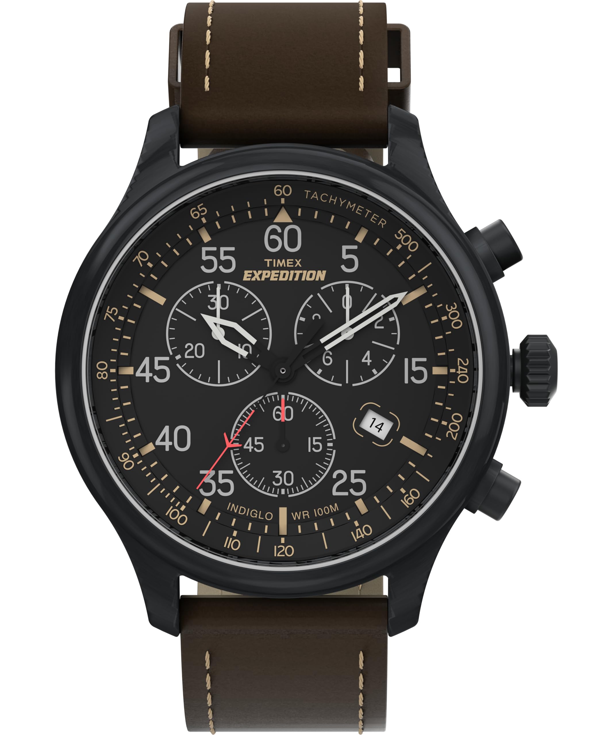 Expedition Field Chronograph 43mm Men’s Analog Watch | INDIGLO Backlight | Durable Comfor…