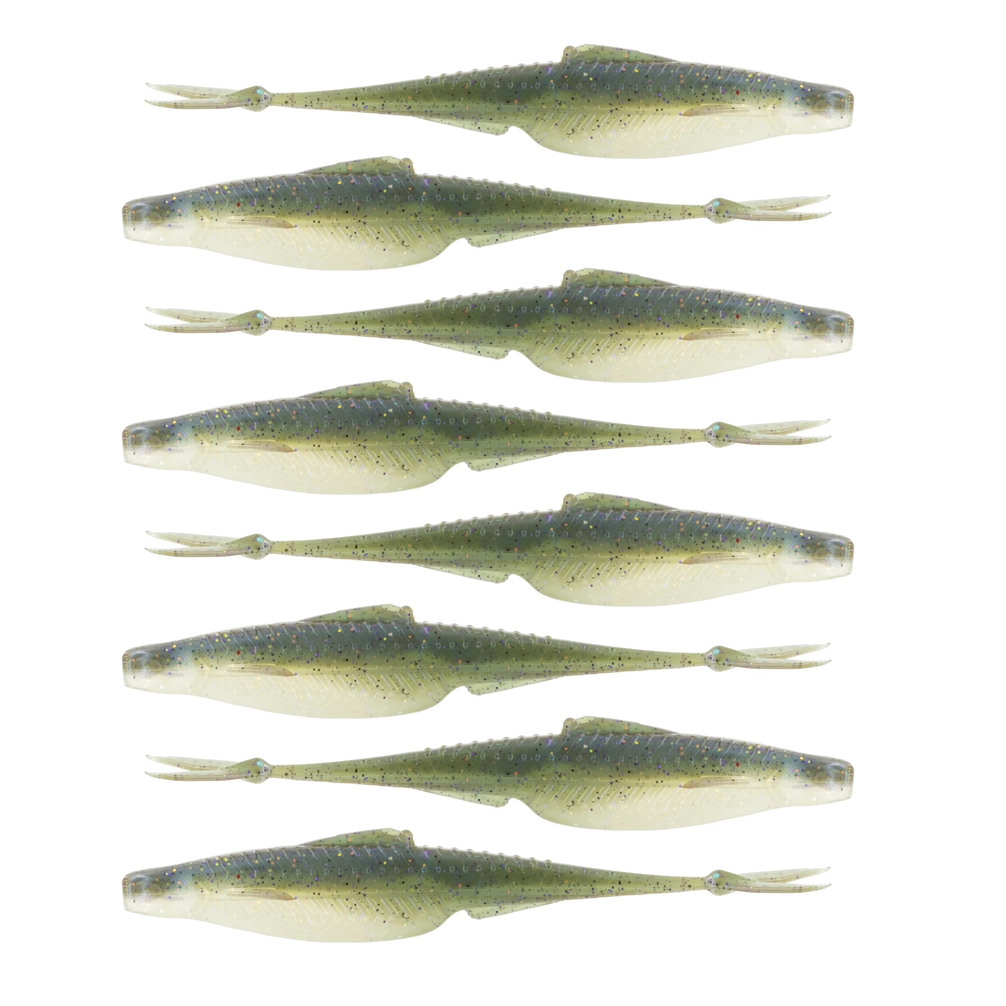 6th Sense – Flush 5.2" – Soft Jerkbait – Bass Fishing – Weedless Fins – Wide-Gap 5/0 Hook Fit - Made in The USA
