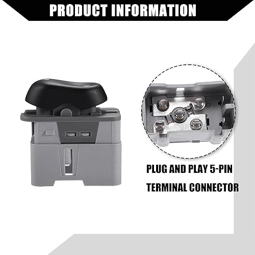 Miniatura 6 de No.F65Z14529AAA - Interruptor eléctrico de ventana para Ford Expedition F-150 F-250, lado derecho del pasajero, botones de interruptor de control de