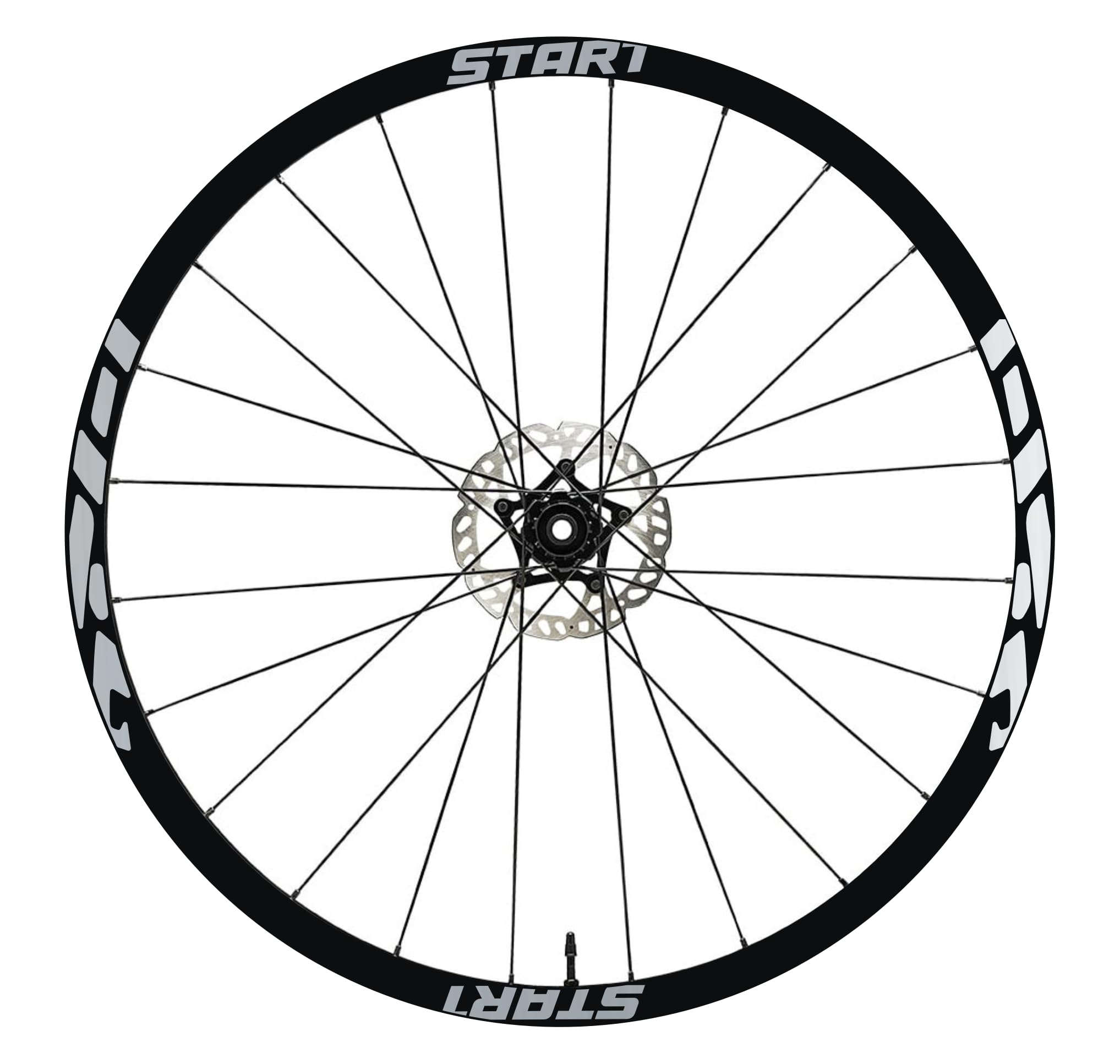 Autocollants Pour Jantes De Vélo – 26/27,5/28-29 Pouces, Blanc, Largeur 1 Cm, Vinyle Brillant, Imperméables Et Résistants UV, 5-7 Ans De Tenue