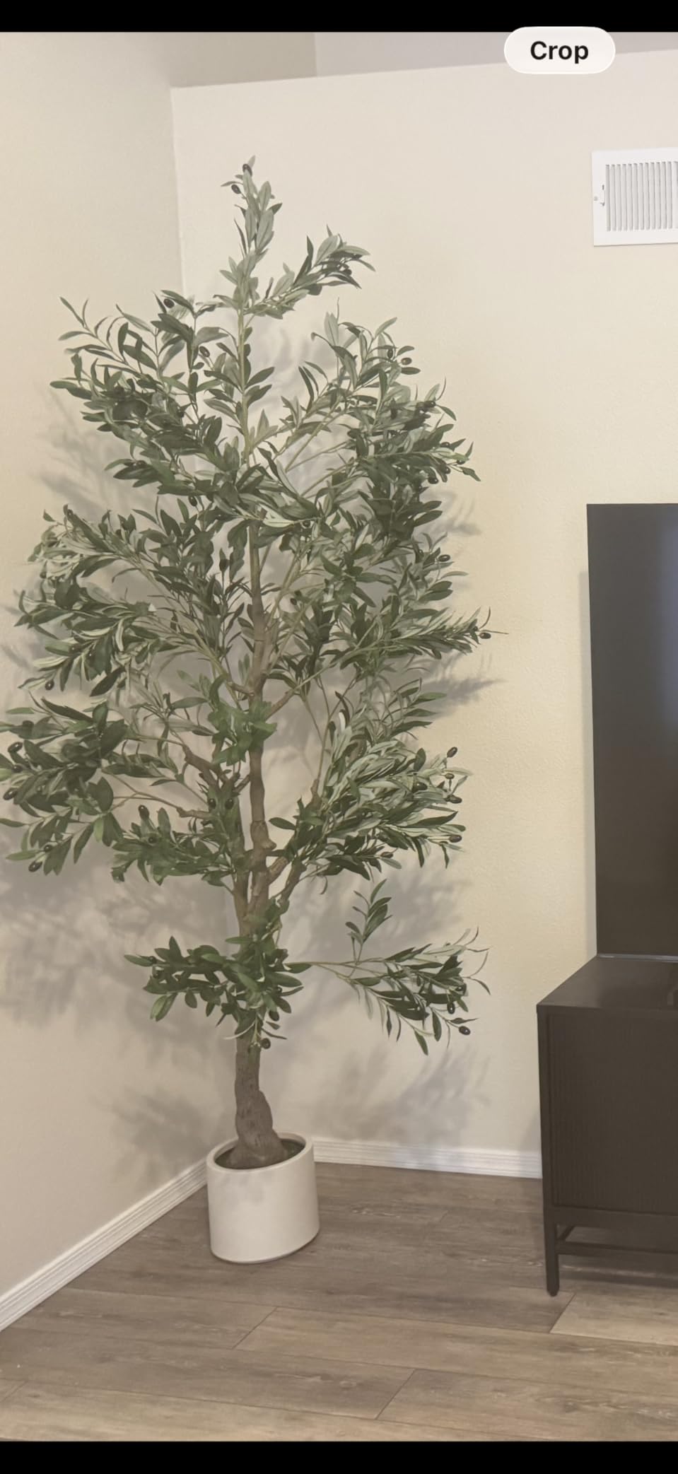 FEELEAD Olive Trees Artificial Indoor 7ft - Large Faux Olive Tree with ...
