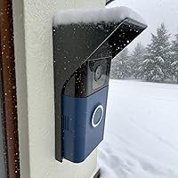 Vista 3 de Kit de soporte de cubierta de lluvia para timbre de puerta compatible con timbres de video 2/3/3Plus/4, soporte de placa de montaje para timbre