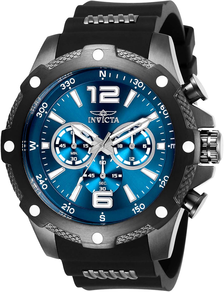 I-Force Stainless Steel Men's Quartz Watch - 50mm