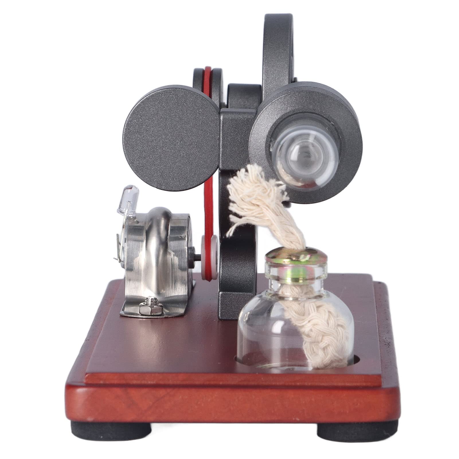Qcwwy Modelo de Adorno de Generador de Motor Moderno, Gris, Base Antideslizante, Salida de 3 a 5 V, Modelo Físico, para Enseñanza de Física en el Aula, Demostraciones de Ciencias