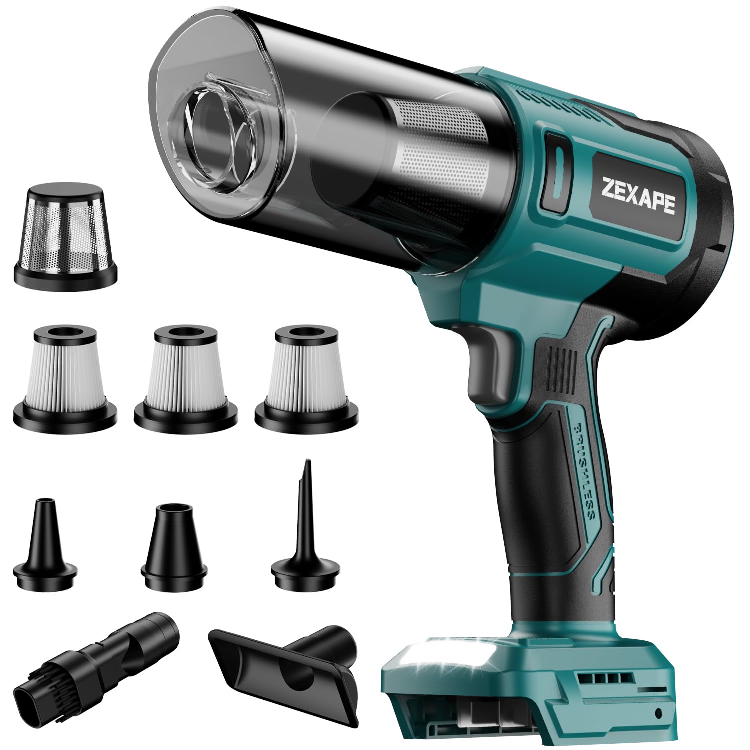 Photo 1 of Cordless Vacuum Cleaner for Makita Battery, 5 in 1 Lightweight Electric Handheld Vacuum with 3 x HEPA Filter, 20KPA Powerful Suction, 200W Brushless Motor for Carpet,Sofa,Car (Battery Not Included)