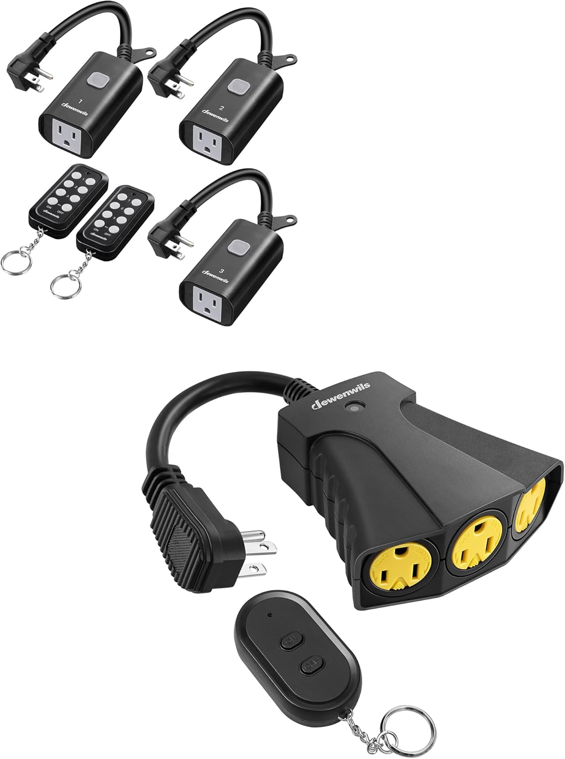 DEWENWILS Outdoor Remote Control Outlet, Weatherproof 15A Wireless Remote Control Switch