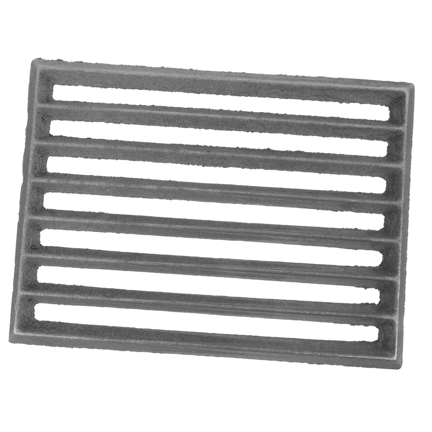 Grille de barbecue en fonte pour camping et jardin de 255x17 cm au charbon