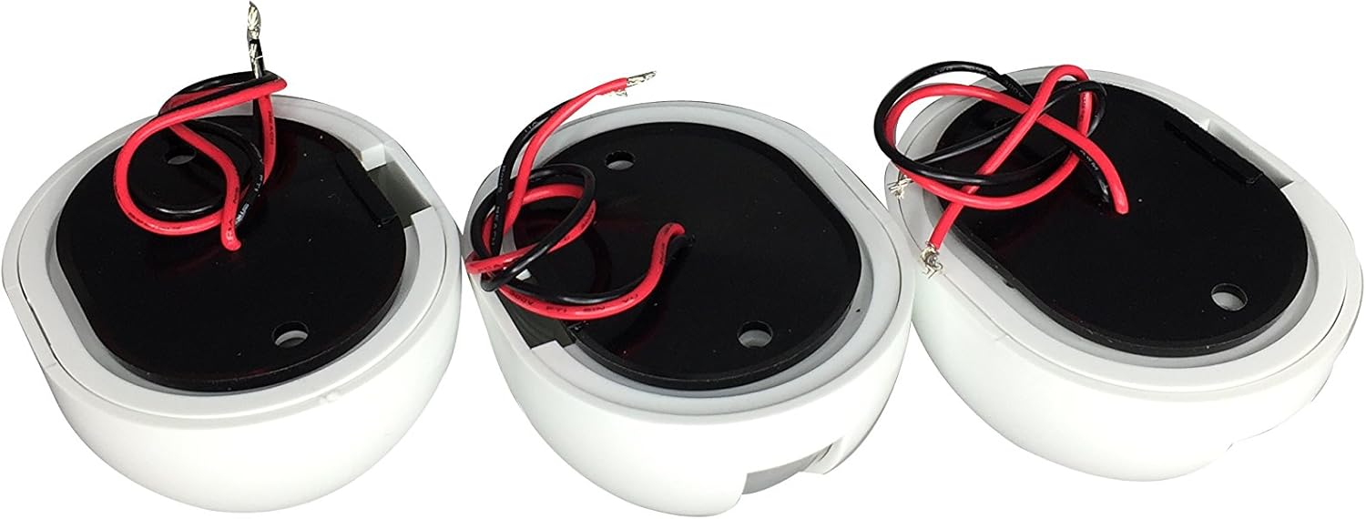 Pactrade Marine Boat Combo Side LED Stern Transom and Bi Color Pair Green Red Navigation Light USCG 2NM ABYC-16 Aprroval 12v White