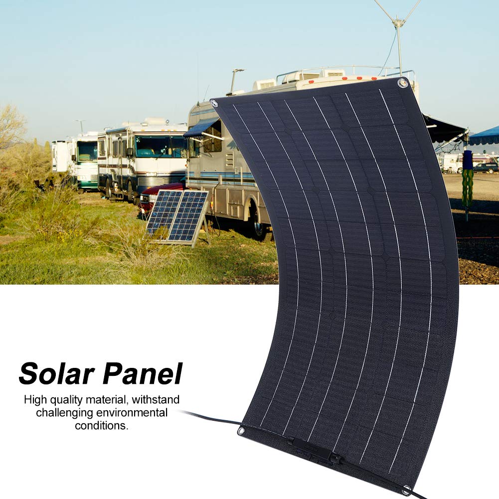 Pannello Solare Flessibile da 50 W per la Ricarica Off-grid | Costruzione leggera e durevole, alta efficienza, adatta per , barche, uso esterno