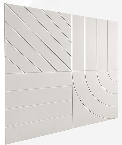 Miniatura 17 de Paneles acústicos, paquete de 12 paneles de pared insonorizados de 24 x 24 x 0.4 pulgadas, paneles de amortiguación de sonido de alta densidad, gris
