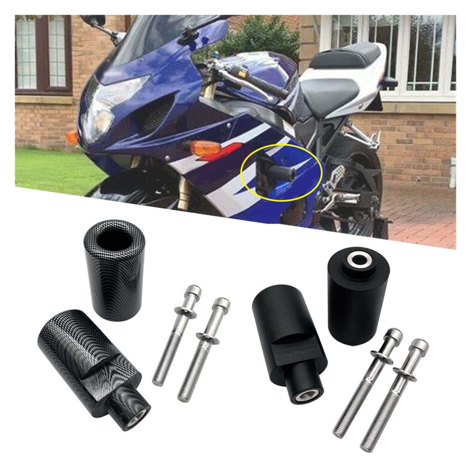Cadre Moto Protection Chute Pour Suzuki GSXR 600 750 K6 K8 GSX-R600 GSX-R GSX Gsxs 750