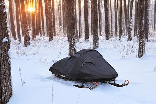 Miniatura 8 de SBU Cubierta de trineo de moto de nieve de 300 denier compatible con Arctic Cat M 9000 King Cat 162model años 2018-2018. para remolque y