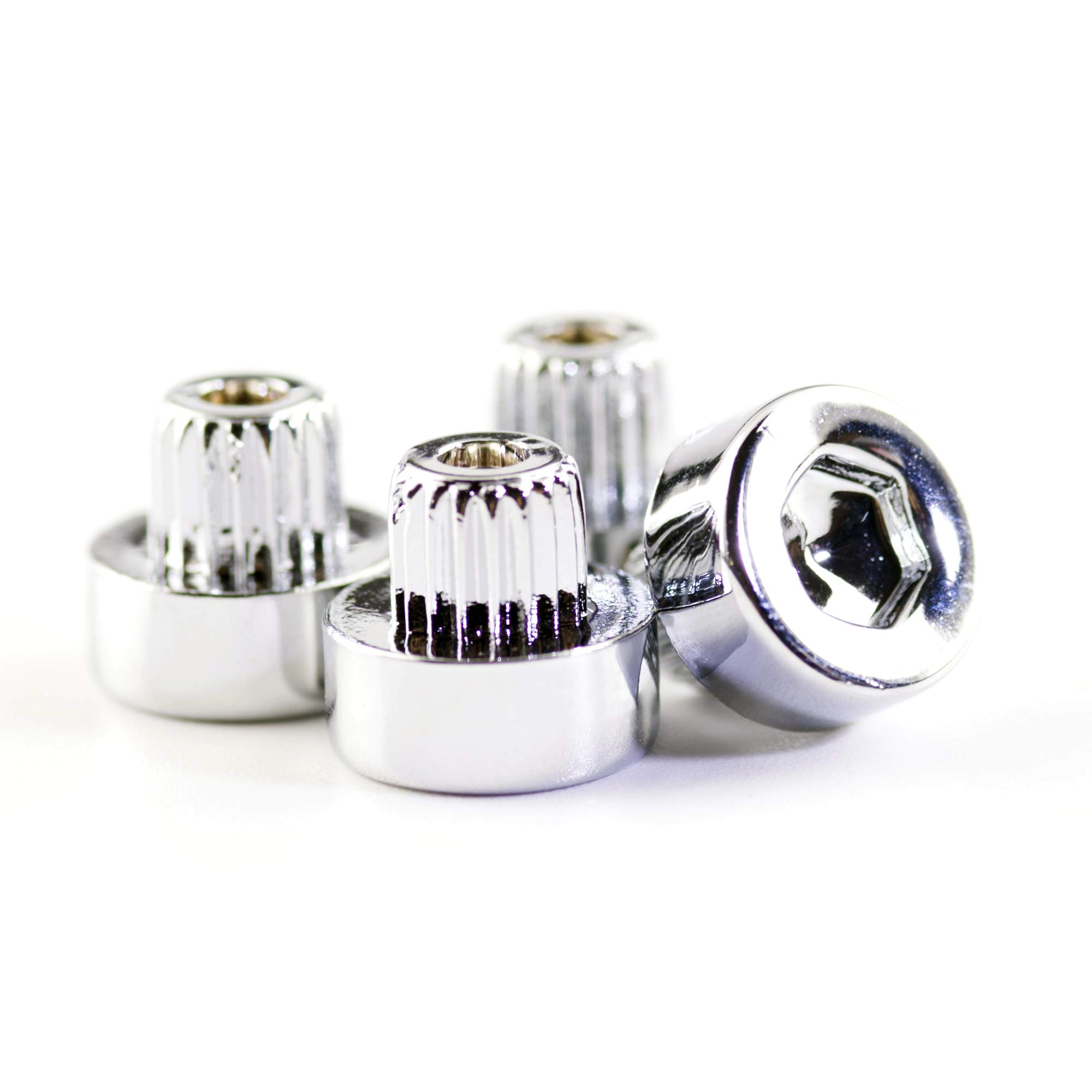 Rhinotuning RhinoTuning 50pcs Rad Felge Lippe Nieten Muttern Loch 6.2mm/0.24in Ersatz Nieten Auto Rad Zubehör Teile Chrom（Versilberung）