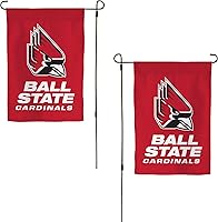 Vista 1 de Desert Cactus Ball State University BSU - Bandera de jardín de 19 x 12 pulgadas, bandera de los Cardenales del Estado, para exhibición al aire libre