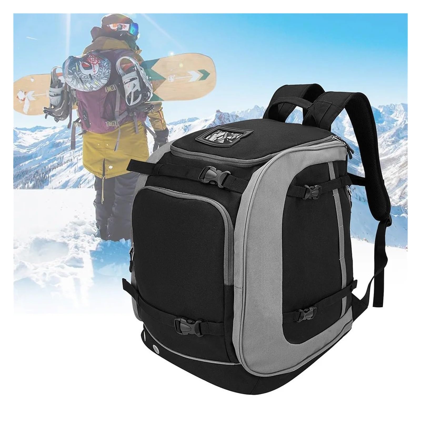 Mochila para Patines en línea, Mochila for Botas de esquí, Mochila Unisex Gran Capacidad, Impermeable, for Casco