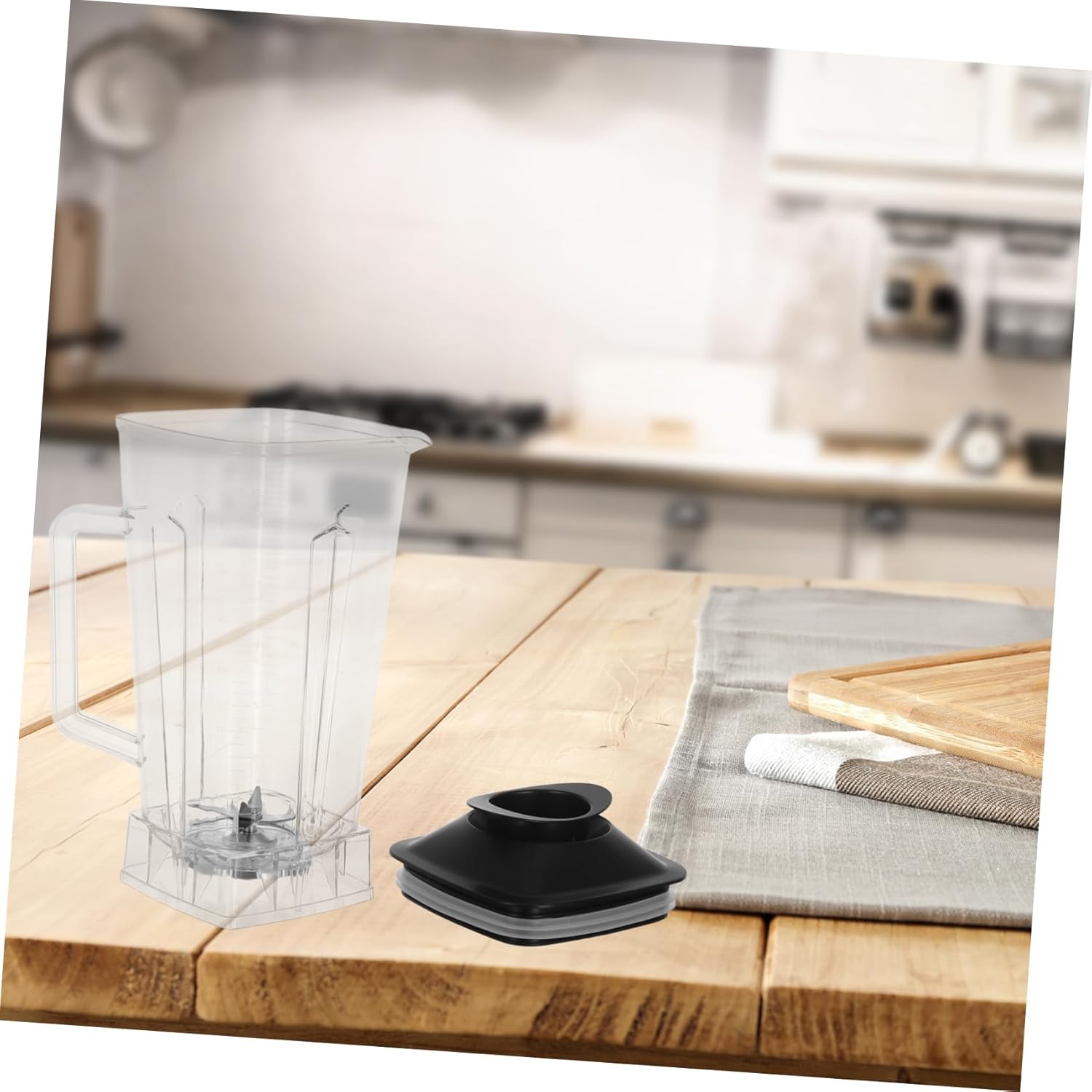 Commercial Blender Pitcher Cup Parts Plastic Container Jar for Drink Machine Accessories Replacement for Food Processor Jug