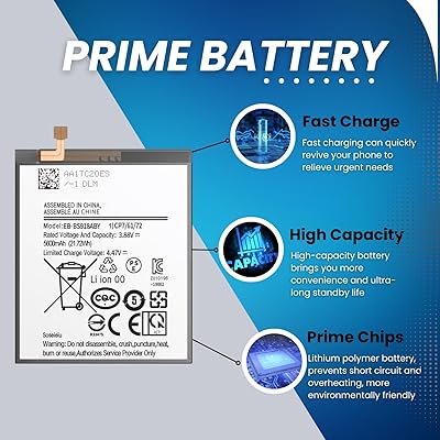 Batterie Remplacement Pour Samsung Galaxy S23 Ultra - 5800 MAh Li-Po - Modèles SM-S918B/U/U1 - Avec Outils De Réparation