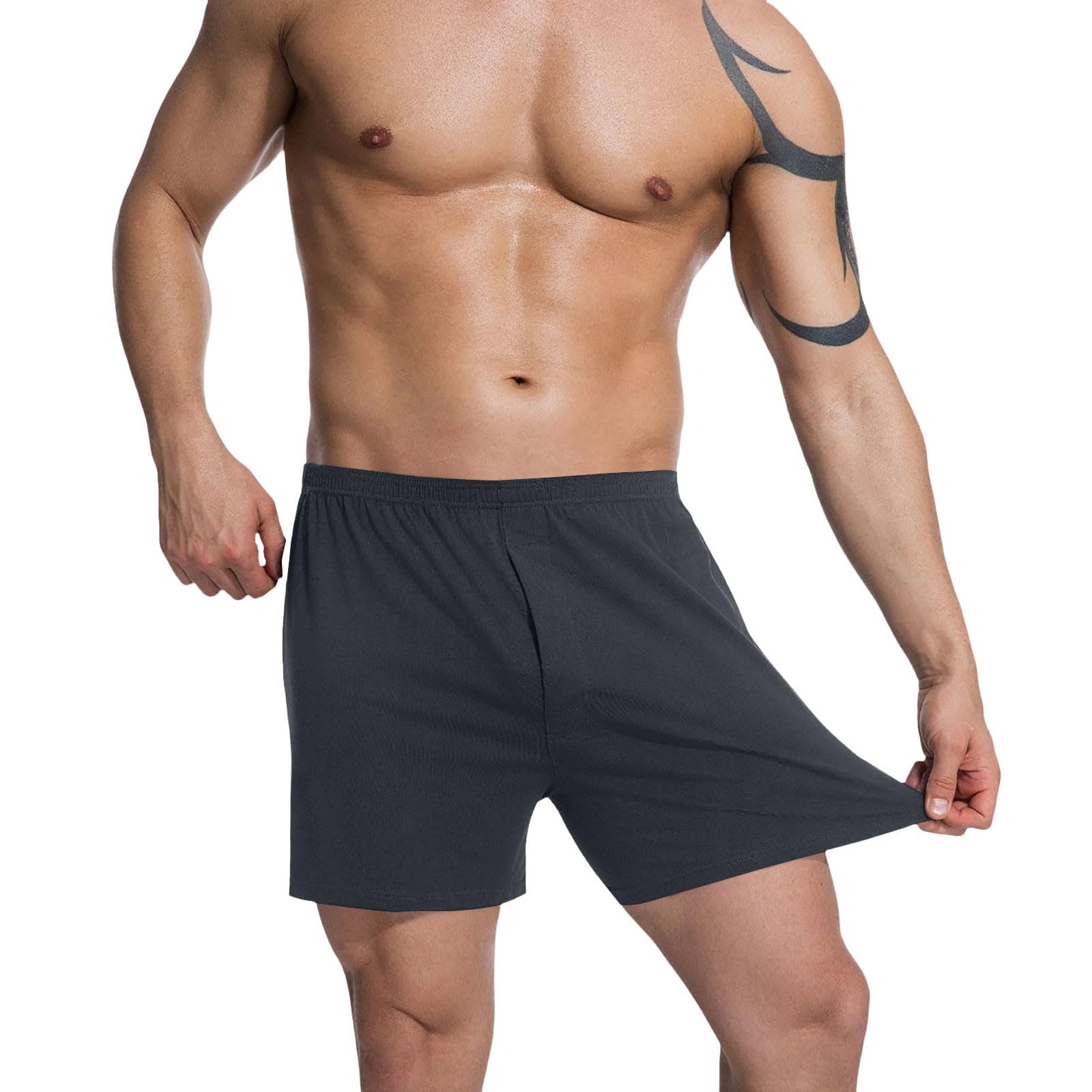 Pack de 3 calzoncillos tipo bóxer para hombre, de algodón, holgados