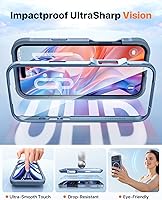 Vista 575 de Diaclara - Funda diseñada para iPhone 15 Plus de 6.7 pulgadas, transparente, cuerpo completo, con protector de pantalla, resistente de protección