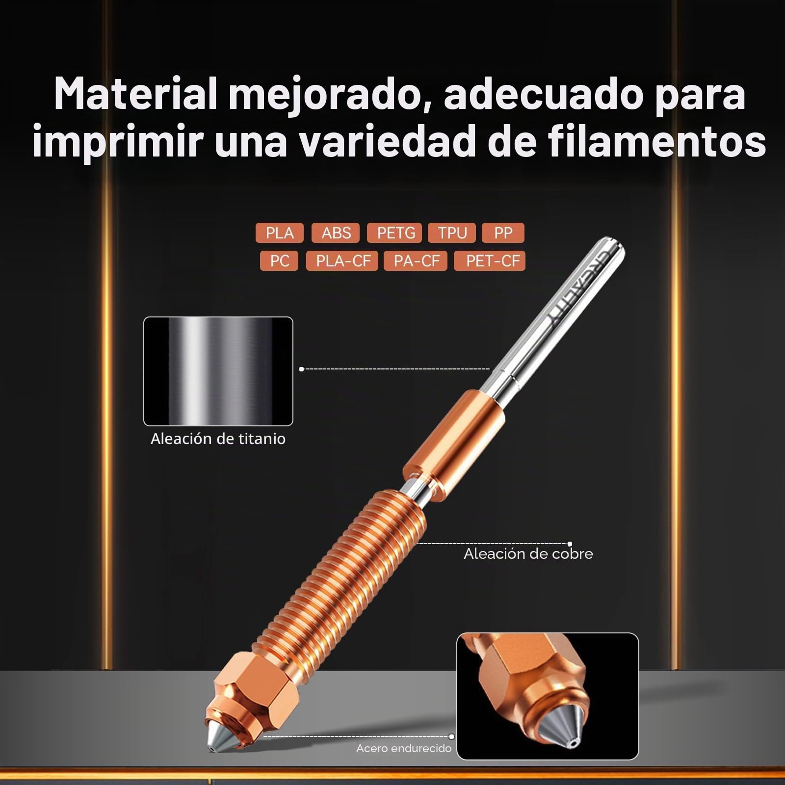 Kit de actualización de hotend oficial Creality K1/K1 Max/K1C, kit de bloque de calentamiento de cerámica de la serie K1, compatible con altas temperaturas de 300 °C, alta velocidad de 600 mm/s