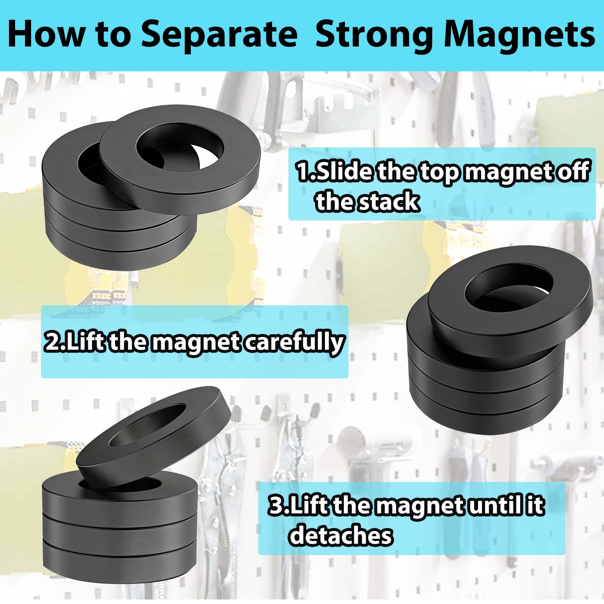 4-Pack Ferrite Ring Magnet,2.35 x 1.25 x 0.39 Inch,Ceramic Donut with Hole — Amazon image 7