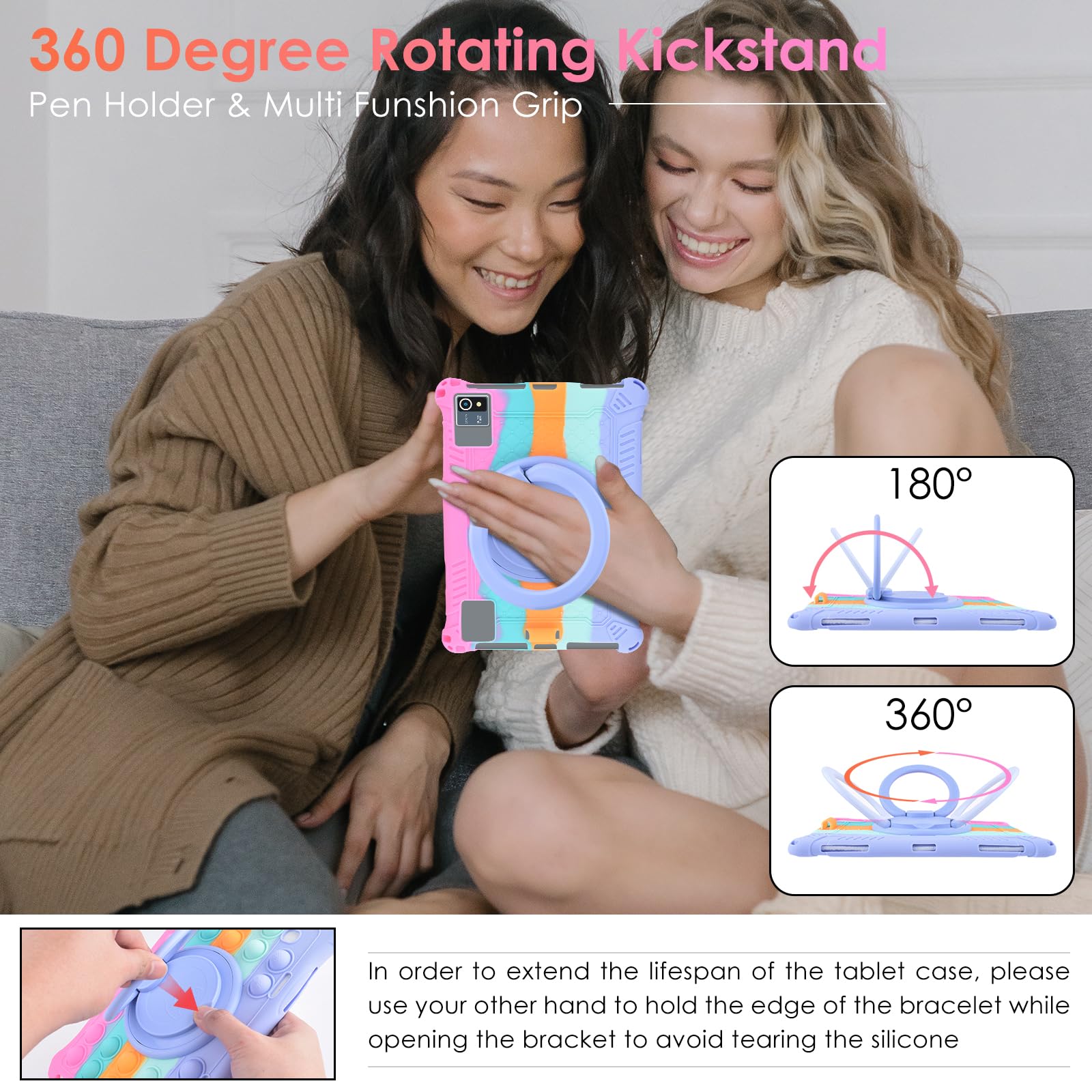 Étui Universel Pour Tablette 10 Pouces - Protection En Cuir PU, Support Intégré, Fermeture Magnétique