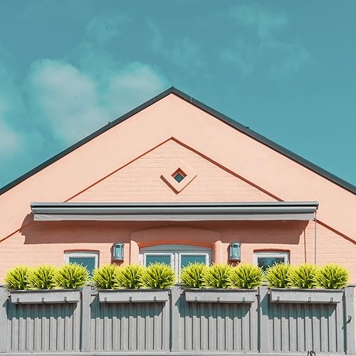 Miniatura 8 de 12 Bundles Fake Outdoor Flowers UV Resistant Plants Artificial Lavender Faux Plastic Shrubs Window Box Garden Porch Home DecorPurple