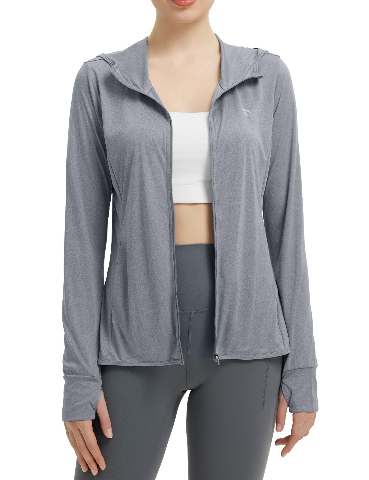 baleaf Women's Sun Protection Jacket Hoodie Clothing Lightweight Long Sleeve Sun Cover Up Shirt