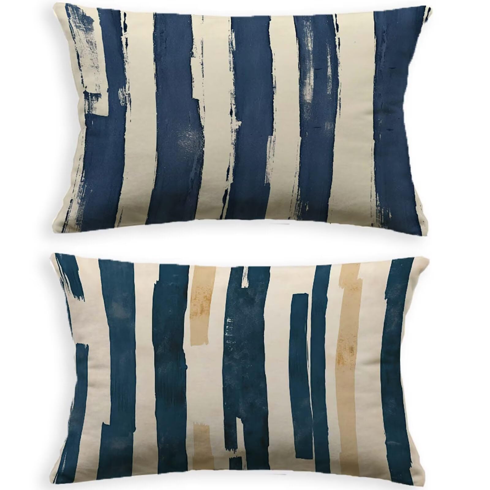 Taie oreiller 50x70cm pour rénover un canapé avec le velours bleu marine