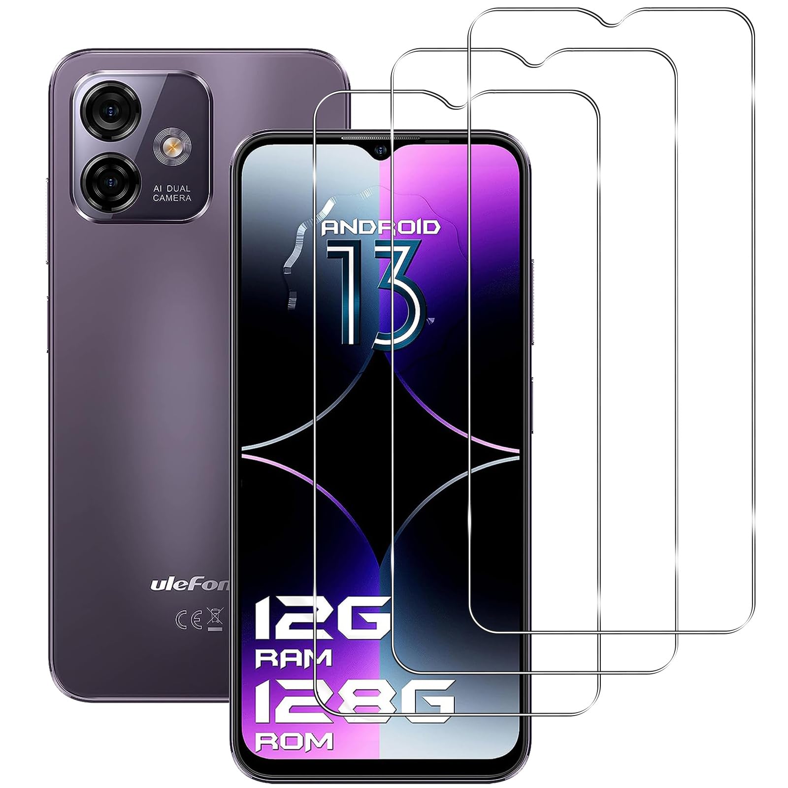 3 Stück Displayschutzfolie Für Ulefone Note 16 Pro – 9H Härte, Kratzfest, Blasenfreie Installation